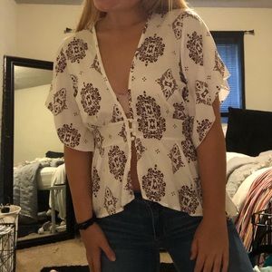 Cute printed blouse from Charlotte Russe